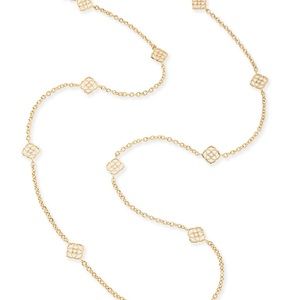 Kendra Scott Devalyn Long Necklace In Gold